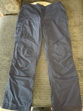 Duluth Trading Co Navy Blue Women's Cargo Track Pants